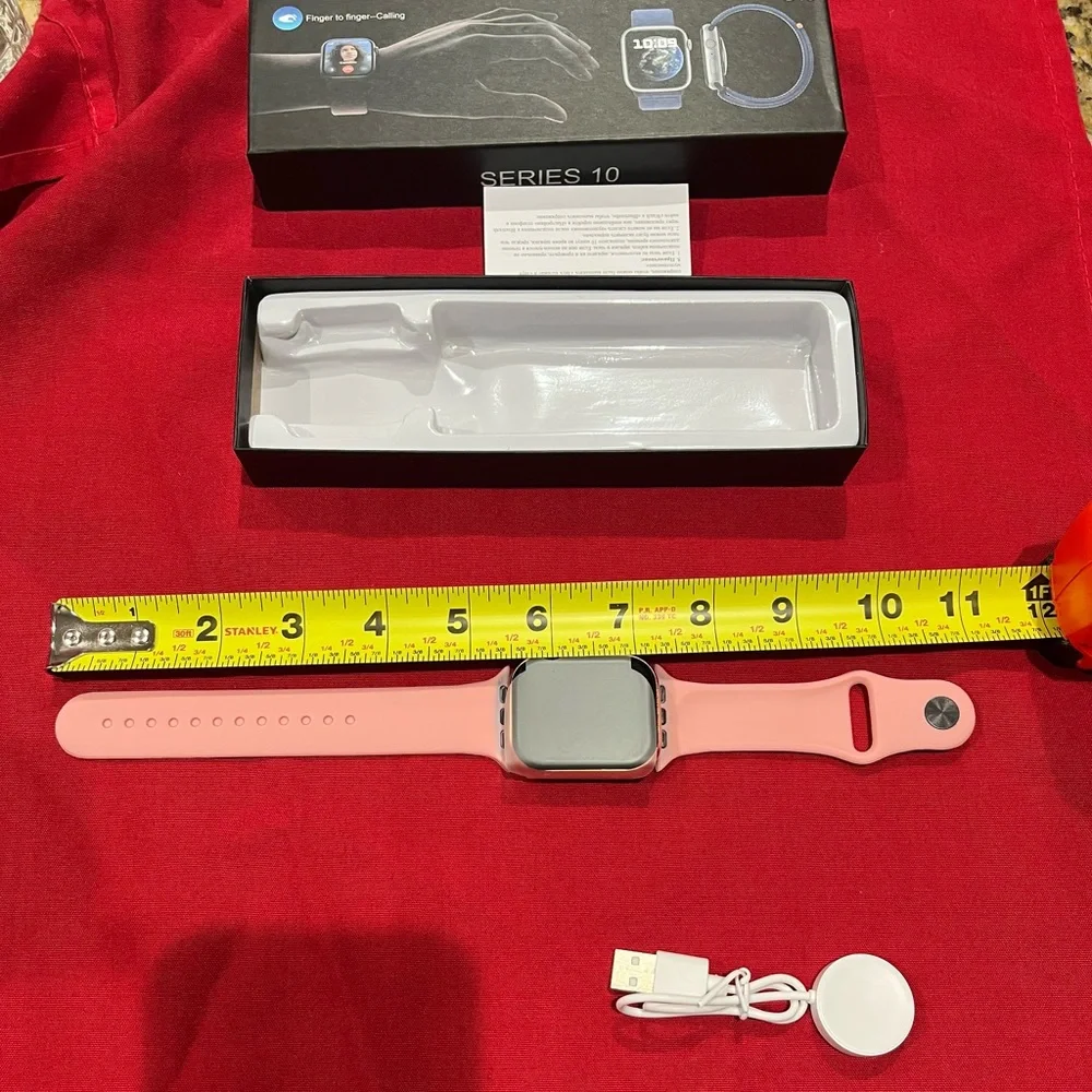 S10 Smartwatch - Elegant pink and Rosegold face